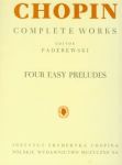 Chopin Complete Works Cztery łatwe preludia