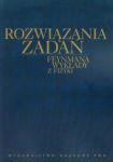 Rozwiązania zadań Feynmana wykłady z fizyki