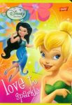 Zeszyt Disney Wróżki A5 gładki 16 kartek love to sparkle