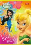 Zeszyt Disney Wróżki A5 w 3 linie 16 karteklove to sparkle