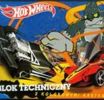 Blok techniczny Hot Wheels A4 z kolorowymi kartkami 10 kartek