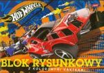 Blok rysunkowy Hot Wheels A4 z kolorowymi kartkami 16 kartek pomarańczowy