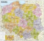 Polska mapa administracyjno-samochodowa 1:570 000 Tuba