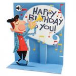 Kartki 3D Musician Happy Birthday To You