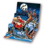 Kartki 3D Santa\'s Sleigh Ride