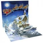 Kartki 3D Cottage Sleigh