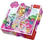 Puzzle 3w1 My Little Pony Zabawy kucyków