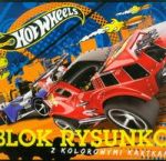 Blok rysunkowy A4 Hot Wheels z kolorowymi kartkami 16 kartek rakiety