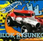 Blok rysunkowy A4 Hot Wheels z kolorowymi kartkami 16 kartek rakieta