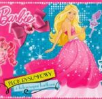 Blok rysunkowy A4 Barbie z kolorowymi kartkami 16 kartek Barbie i wieża