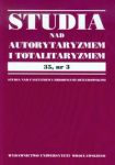 Studia nad Autorytaryzmem i Totalitaryzmem 35,nr 3