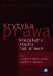 Krytyka prawa Niezależne studia nad prawem Tom 5