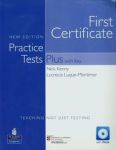 First Certificate Practice Tests Plus with Key Teaching not just testing z płytą CD