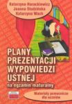 Plany prezentacji wypowiedzi ustnej na egzamin maturalny