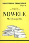 Biblioteczka Opracowań Nowele Marii Konopnickiej