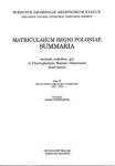 Matricularum Regni Poloniae Summaria Surmasz Ksiąg Metryki Koronnej część VI