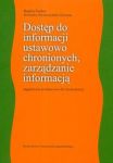 Dostęp do informacji ustawowo chronionych zarządzanie informacją