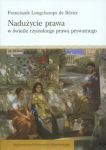 Nadużycie prawa w świetle rzymskiego prawa prywatnego