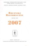 Roczniki historyczne  Rocznik LXXIII 2007