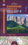 Zakopane i okolice Krupówki Giewont i Kasprowy Plan miasta 1:12 500/1:7 500