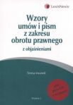 Wzory umów i pism z zakresu obrotu praw z płytą CD