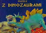Puzzle z dinozaurami niebieska