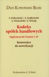 Kodeks spółek handlowych Suplement do tomów 1-4