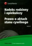 Kodeks rodzinny i opiekuńczy Prawo o aktach stanu cywilnego