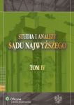 Studia i analizy Sądu Najwyższego tom 4