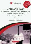 Aplikacje 2010 Radcowska, adwokacka, notarialna t.1 z testami online