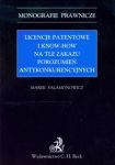 Licencje patentowe i know-how na tle zakazu porozumień antykonkurencyjnych