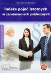 Indeks pojęć istotnych w zamówieniach publicznych